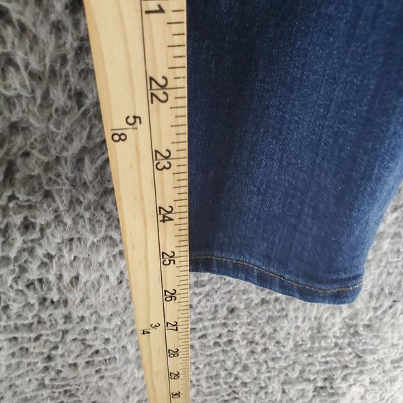 Loft Plus Jeans Womens Size 16 Blue High Waist Skinny Denim Stretch - Picture 9 of 14